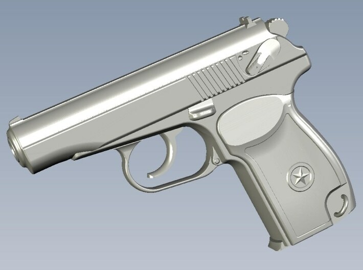 1/12 scale USSR KGB Makarov pistol x 1 3d printed 