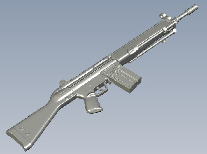 1/12 scale Heckler & Koch G-3A3 rifles A x 3 3d printed 