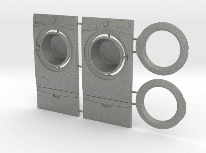 Washer &amp; Dryer Set 01. 1:12 Scale 3d printed