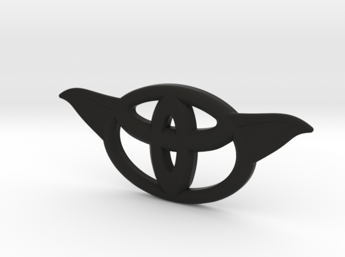 Toyota steering wheel emblem overlay ToYoda 3d printed