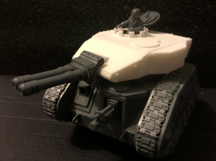 Imperial Battle Tank Turret 3d printed 