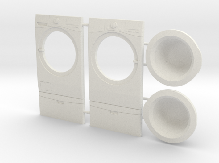 Washer & Dryer Set 01. 1:24 Scale  3d printed 