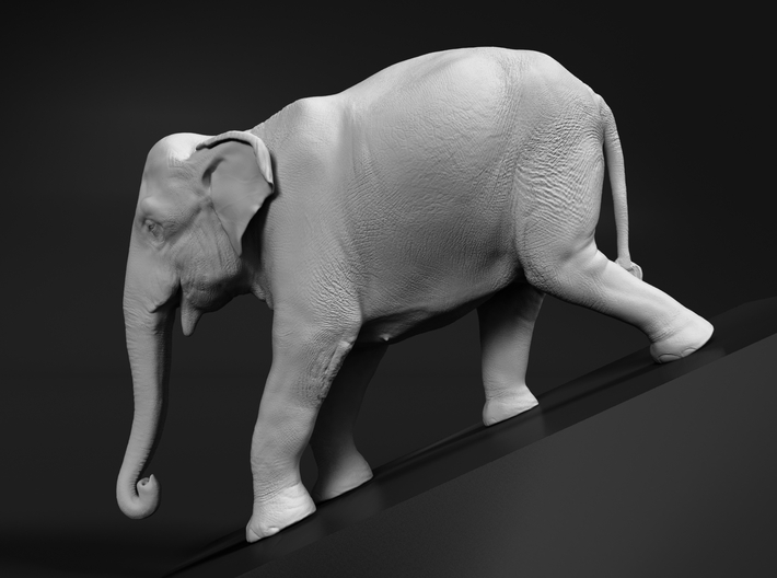 Indian Elephant 1:64 Female descends slope 3d printed 