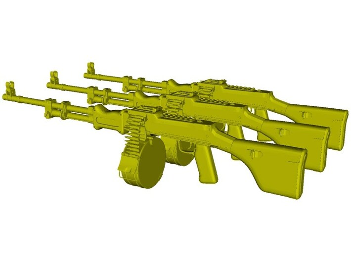 1/12 scale RPD Soviet machineguns x 3 3d printed