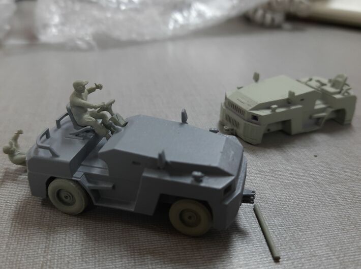 1/72 indonesia sukhoi/ mig towing tractor, 3d printed