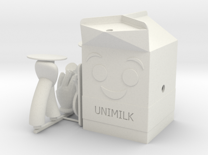 UniMilk assembly to print 3d printed