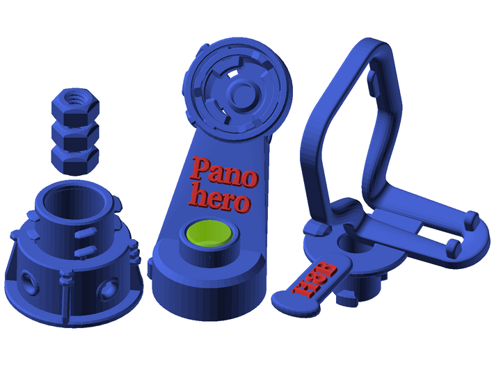 Panohero-Mini for Hero 8 3d printed Mini-H8B parts