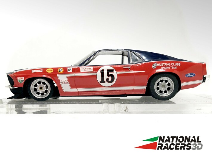 Chassis - Scalextric Ford Mustang (In AiO) 3d printed 