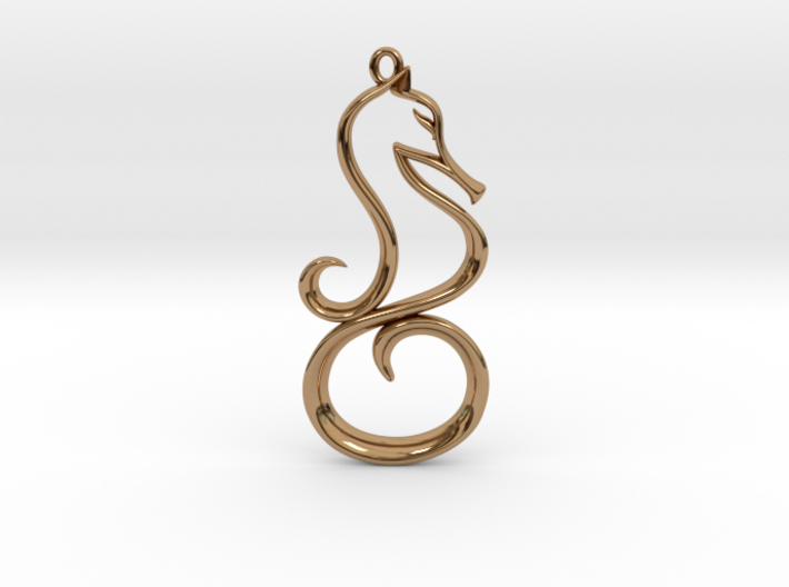 The Seahorse Pendant 3d printed