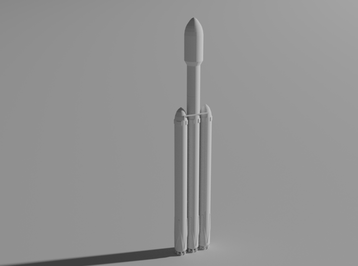 Falcon Heavy - 1:400 3d printed 