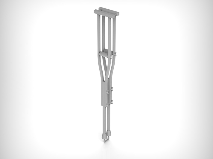 Crutches 01a. 1:6 Scale 3d printed