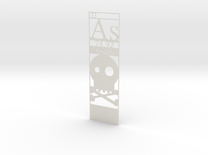 Elemental Bookmark - Arsenic customization 3d printed