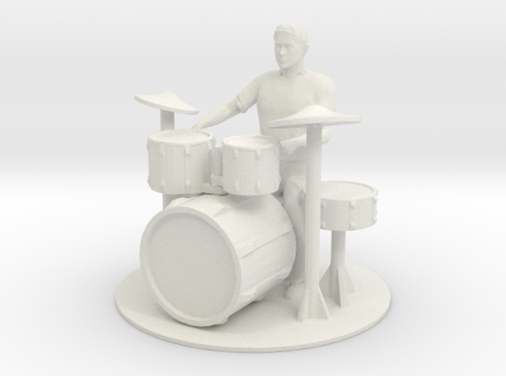 Printle Thing Drums &amp; Drummer 1/32 3d printed