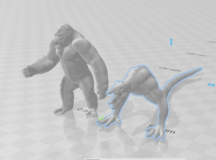King Kong Kaiju Monster Miniature for games & rpg 3d printed 