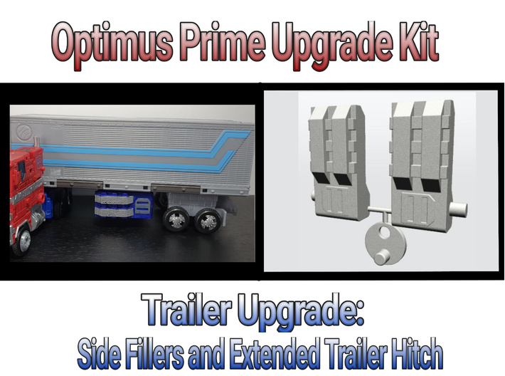 TF Earthrise Optimus Prime Trailer Fillers/hitch 3d printed