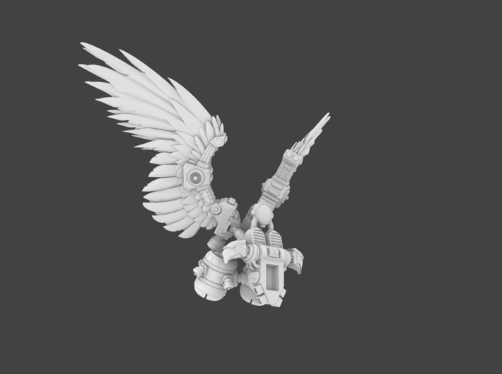 Space Knights V7 Imperial Eagle Winged Jetpack 3d printed 