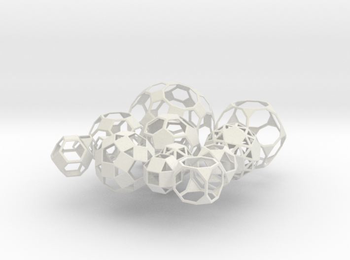 Archimedean Solids (Checkerboard) 3d printed 