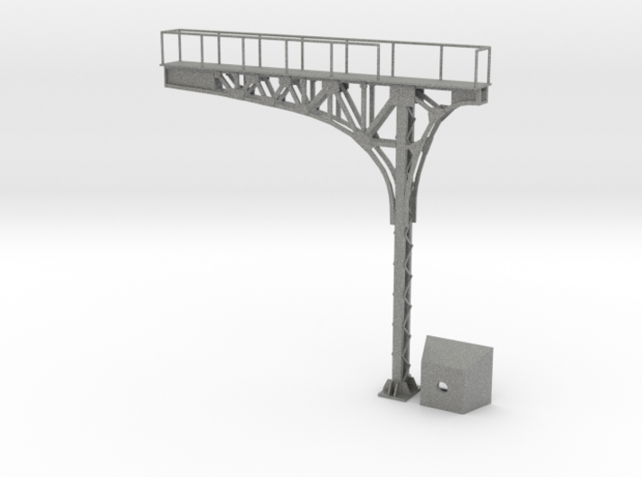 HO Scale ATSF Style Cantilever LH 85% w base 3d printed