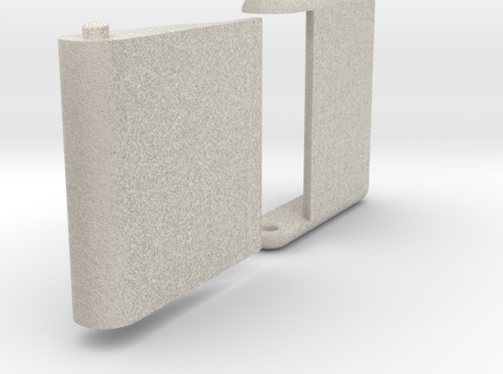 Slim, folding card holder for 2&quot; square cards 3d printed