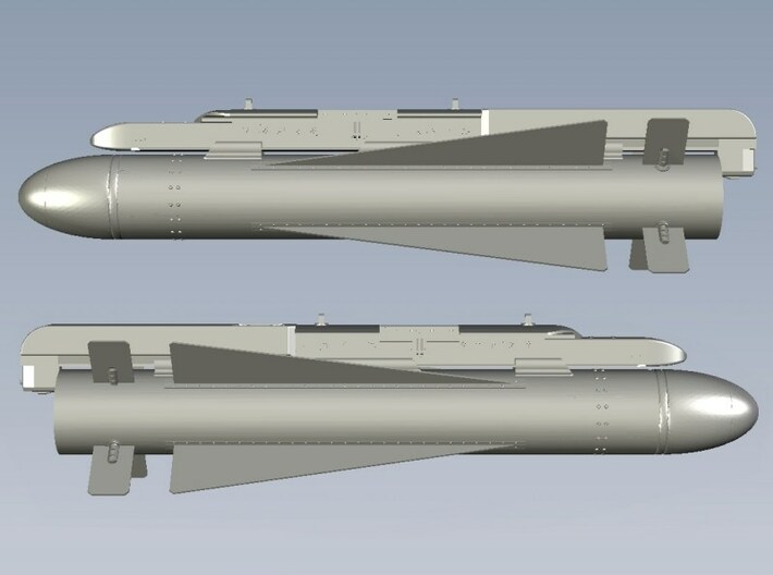 1/18 scale AGM-65 Maverick missiles on LAU-117 x 2 3d printed 