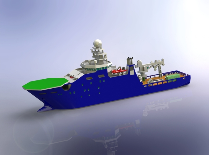 Deepsea Research Vessel RV Petrel 1/350 3d printed