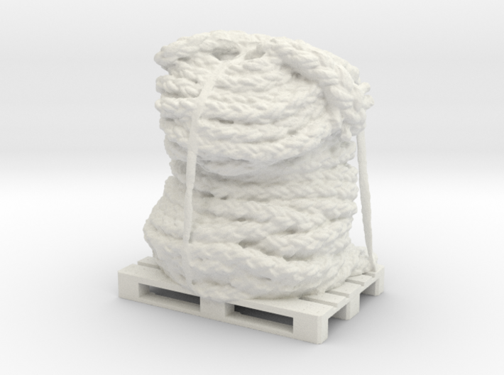 Rope on pallet, original from 3D Scan 3d printed
