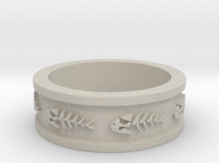 FSM Pirate Fish Ring Size 13 3d printed