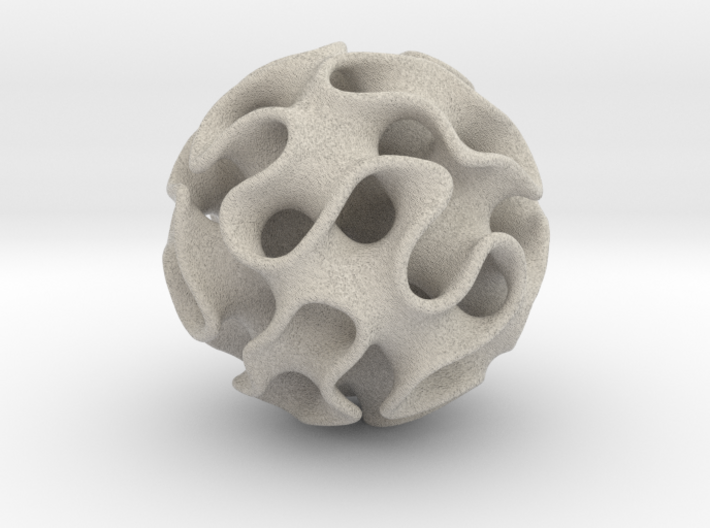 Gyroid Sphere 3d printed