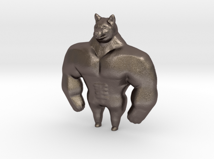 Swole Doge strong dog meme 40mm miniature figure 3d printed