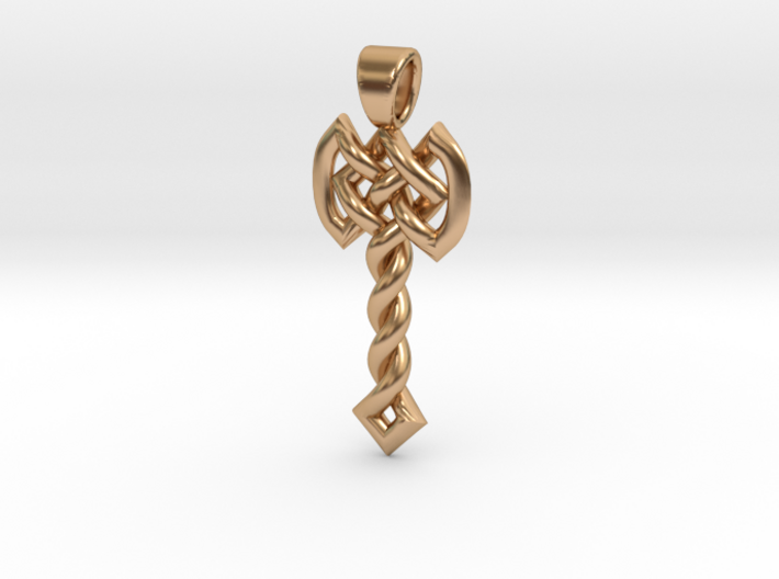 Celtic knot axe [pendant] 3d printed
