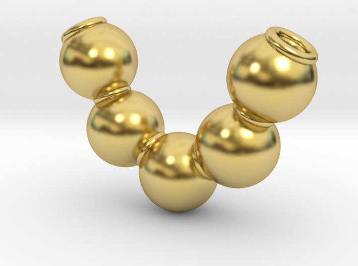Fives balls [pendant] 3d printed