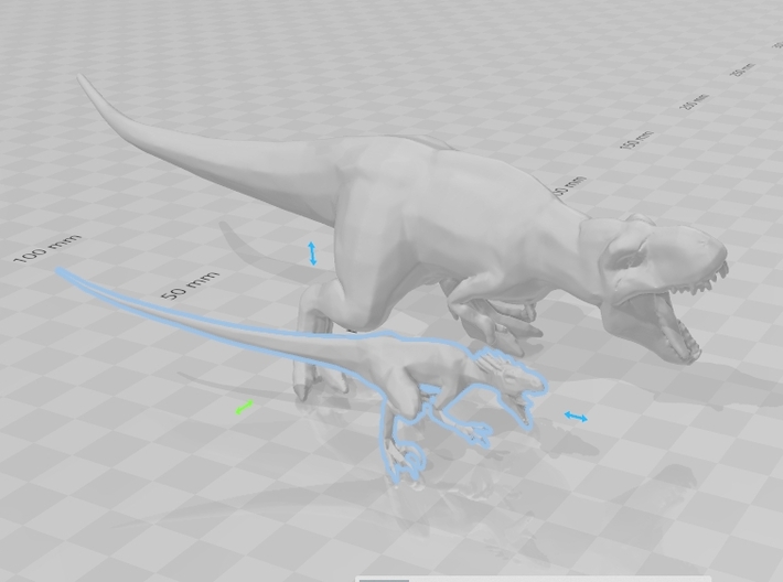 Turok T-Rex Mama Scarface dinosaur miniature model 3d printed 