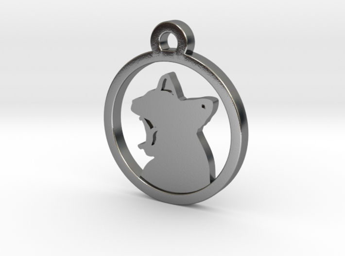 Cat Charm Necklace n16 3d printed