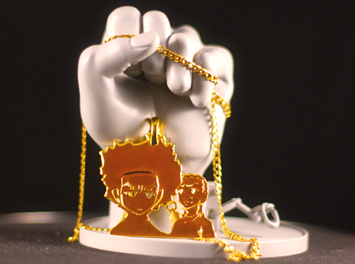 Huey &amp; Riley (The Revolutionary, The Fundraiser) 3d printed Fist and Necklace (not included)