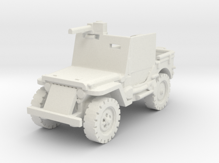 Jeep Willys Armored 1/76 3d printed