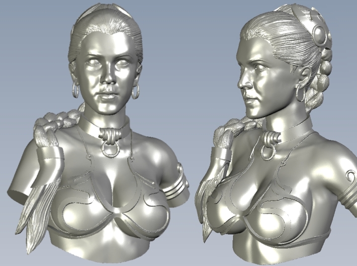 1/9 scale princess Leia Organa bust 3d printed 