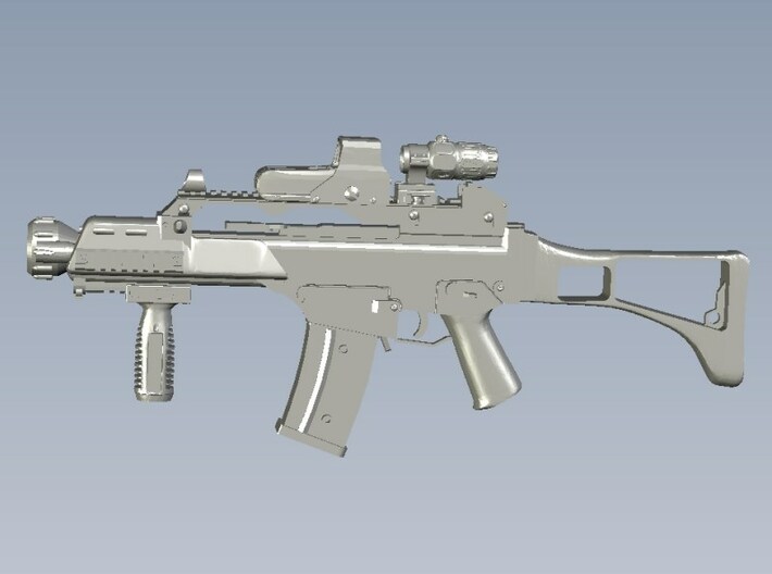 1/50 scale Heckler & Koch G-36C rifles x 10 3d printed 