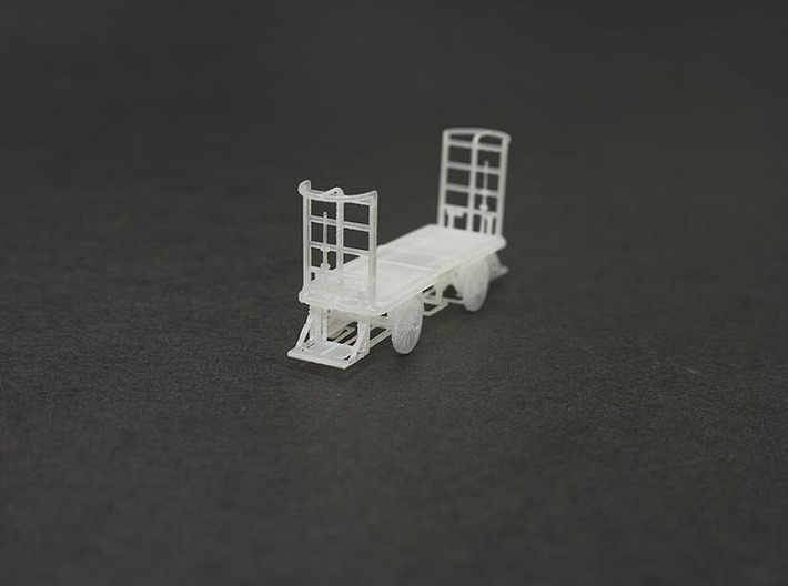 HO Scale (1/87) - Electric Baggage Cart 3d printed Unpainted FUD Print, detail is clearer when primed/painted.