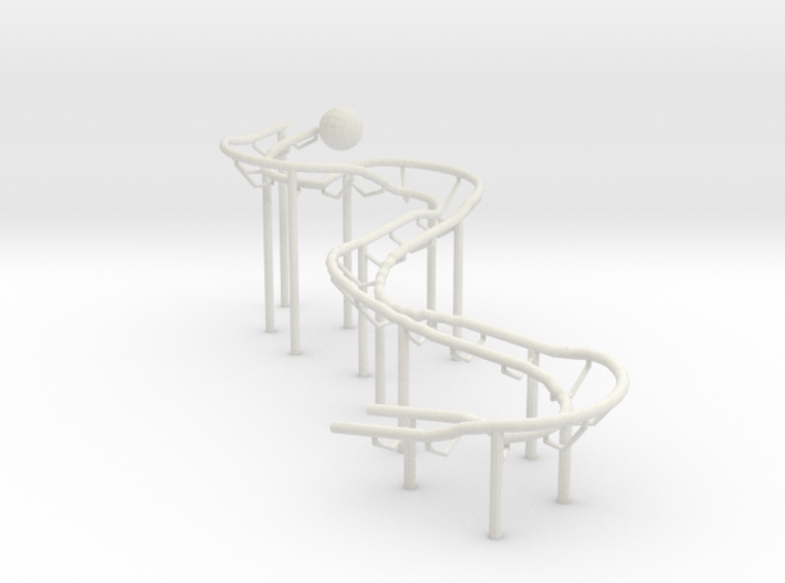 Very Small RBS Rolling Ball Sculpture Marble Run 3d printed