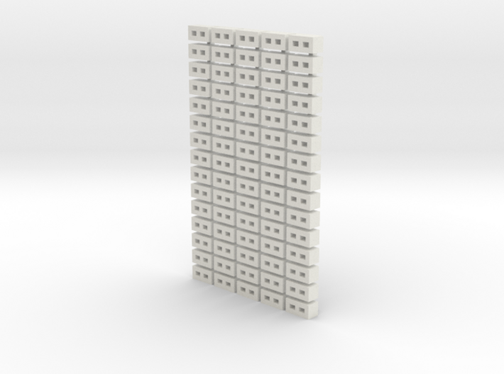 Cinder Block Loose 75 Pack 1-72 Scale 3d printed