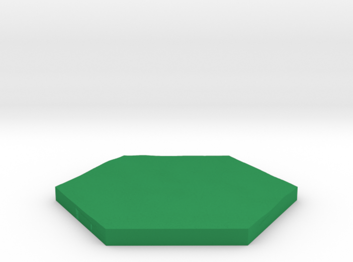 Grass terrain hex tile counter 3d printed