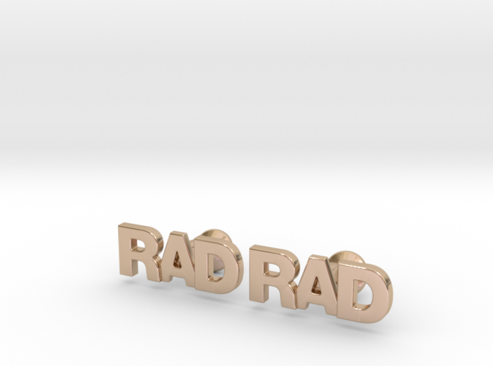 Monogram Cufflinks RAD 3d printed