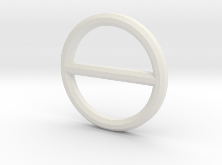 Circle Bar Pendant 3d printed
