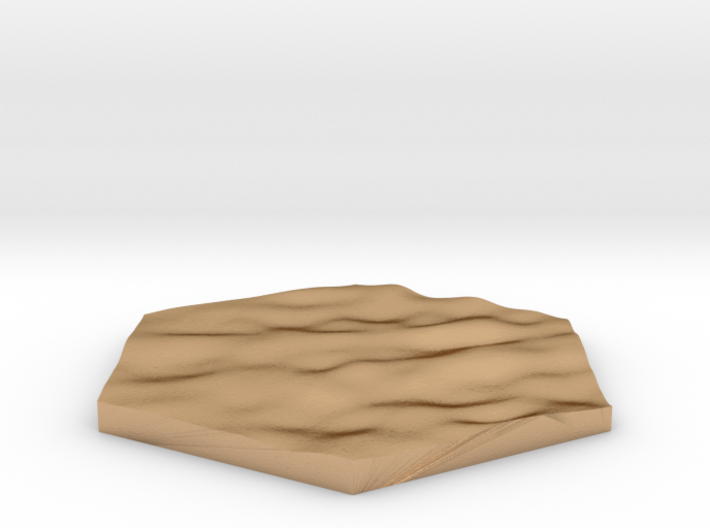 Desert sand terrain hex tile counter 3d printed