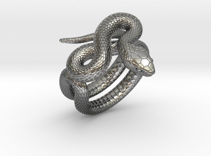 Snake Ring_R03 3d printed 