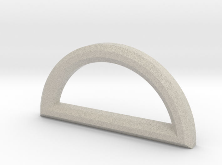 Semicircle Pendant 3d printed