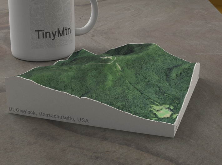 Mt. Greylock, Massachusetts, USA, 1:25000 3d printed