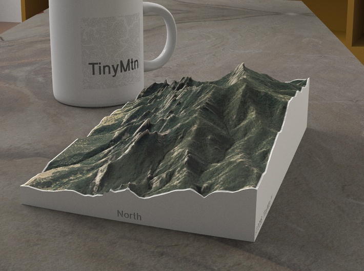 Flatirons, Colorado, USA, 1:15000 3d printed 