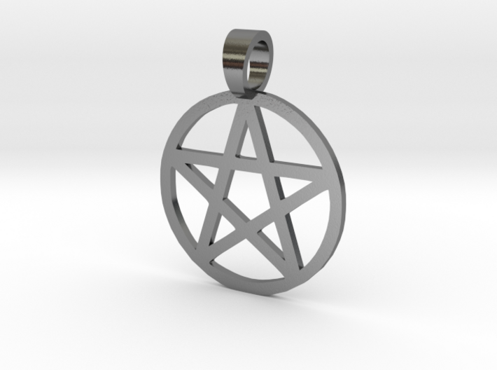 Pentacle Sigil Pendant 3d printed