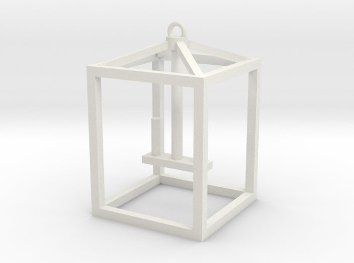 Hanging Lantern (2 Candles) 3d printed
